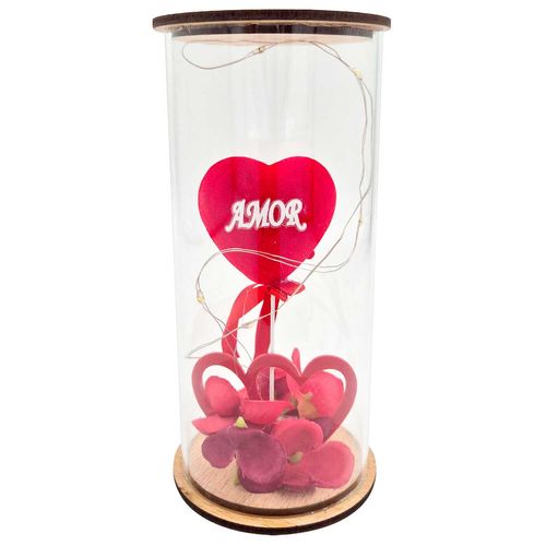 Luminária Cúpula Amor 16cm em Plástico Fu Xing
