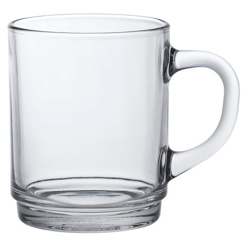 Jogo de Caneca Clear 3 Peças 250ml em Vidro Lehavi