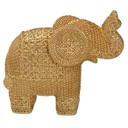 Elefante Decorativo 24x18cm em Resina Mabruk