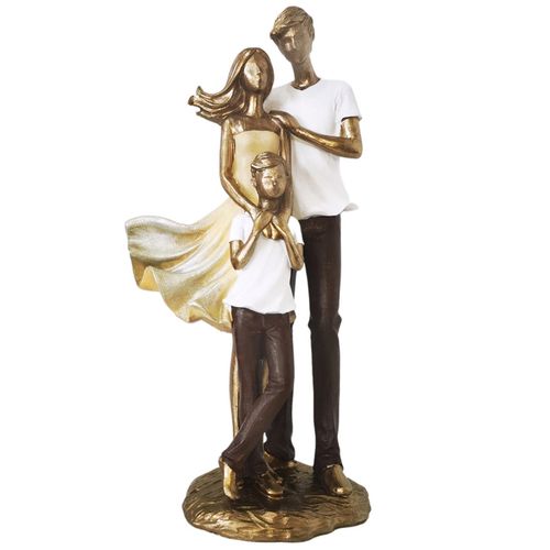 Família Decorativa 26cm em Resina Mabruk