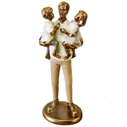 Família Decorativa 26cm em Resina Mabruk
