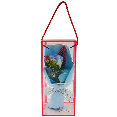 Buquê Flor Rosas Artificial 20cm em Plástico Fu Xing