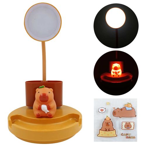 Luminária de Mesa Capivara 12,5x25,5cm em Plástico Interponte