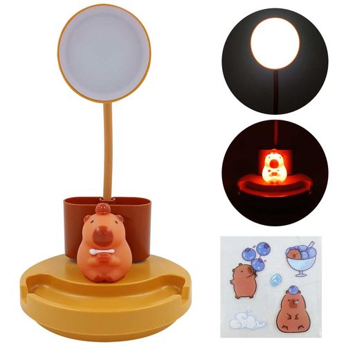 Luminária de Mesa Capivara 12,5x25,5cm em Plástico Interponte