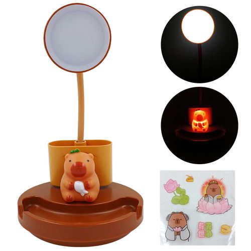Luminária de Mesa Capivara 12,5x25,5cm em Plástico Interponte