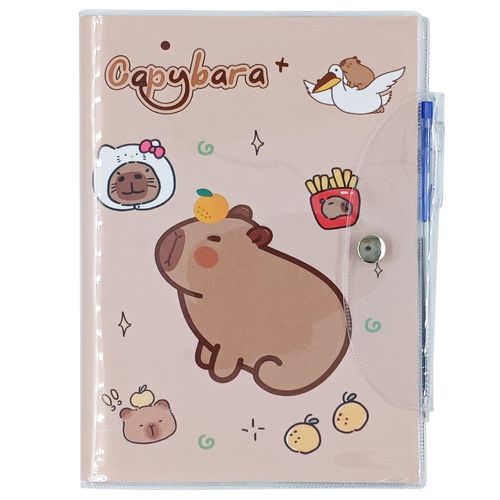 Bloco de Anotação Capivara C/ Caneta 7,6x10,3cm em Papel Michael Judi