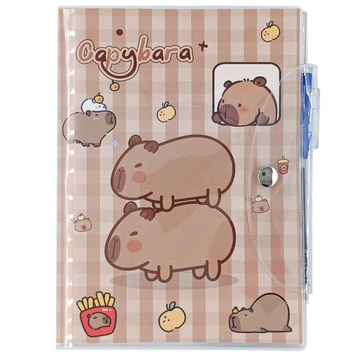 Bloco de Anotação Capivara C/ Caneta 7,6x10,3cm em Papel Michael Judi