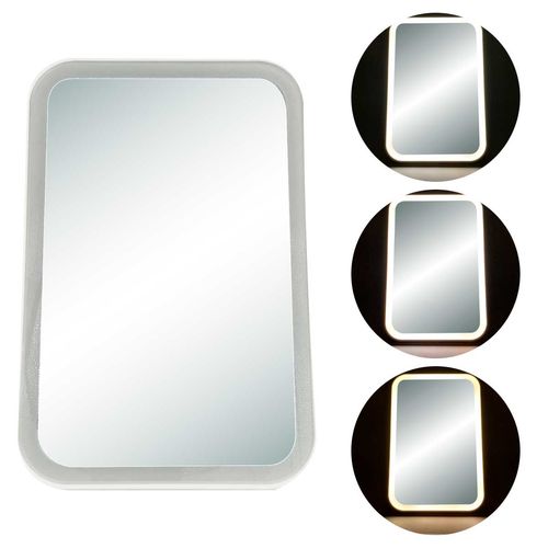 Espelho de Mesa C/ LED 13x20cm em Plástico Fu Xing