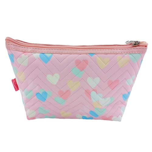 Nécessaire Feminina Coração 22x13cm em PVC Qualis