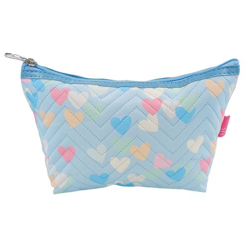 Nécessaire Feminina Coração 22x13cm em PVC Qualis