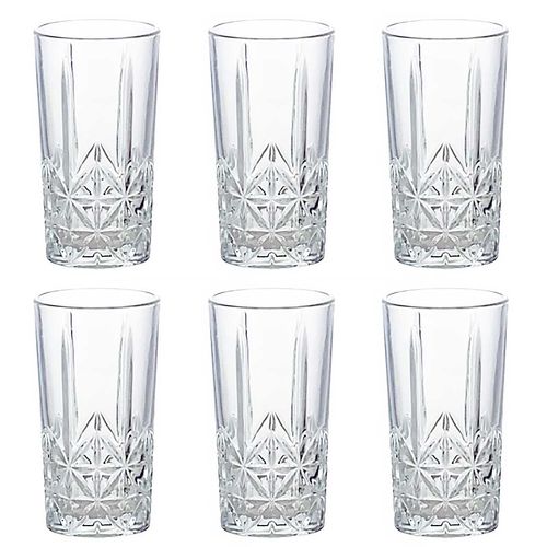 Jogo de Copos Light 280ml em Vidro Lehavi