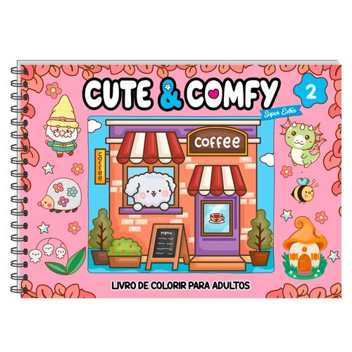 Livro P/ Colorir Cute & Comfy 21,5x15,7cm em Papel Editora Online