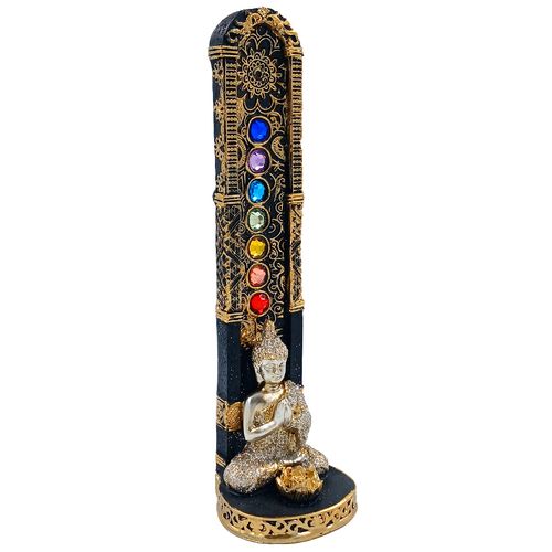 Porta Incenso Buda Decorativo 18cm em Resina Youbai