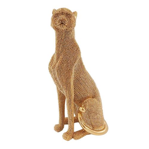 Leopardo Brilhante 23cm em Resina Youbai