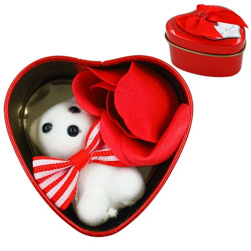 Kit Lata Coração 7x7cm em Metal Megagift