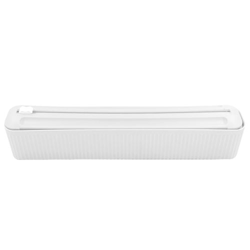 Suporte de Papel Filme C/ Cortador 36,5cm em Plástico Kehome
