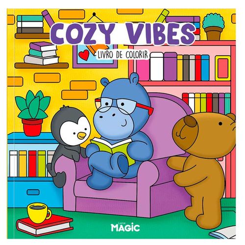 Livro P/ Colorir Cozy Vibes 24cm em Papel Magic Kids