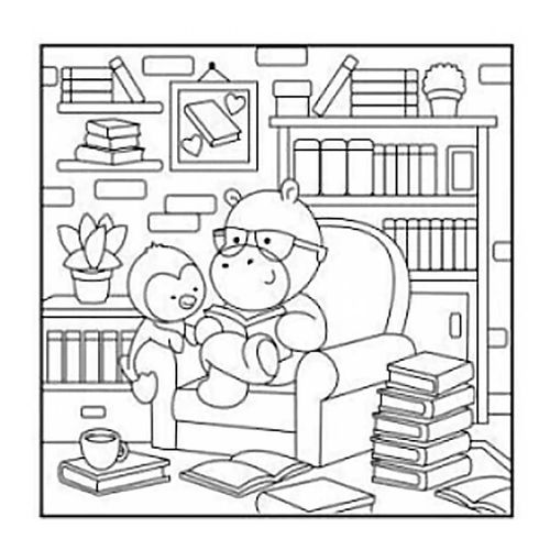 Livro P/ Colorir Cozy Vibes 24cm em Papel Magic Kids