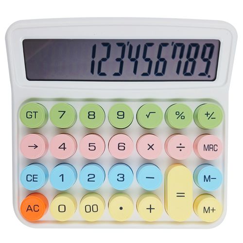 Calculadora de Mesa Color 12 Dígitos 15x14cm em Plástico Michael Judi
