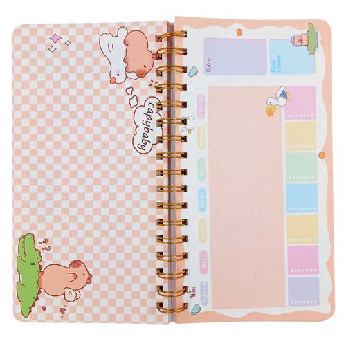 Planner Semanal Capivara 23x12cm em Papel Michael Judi
