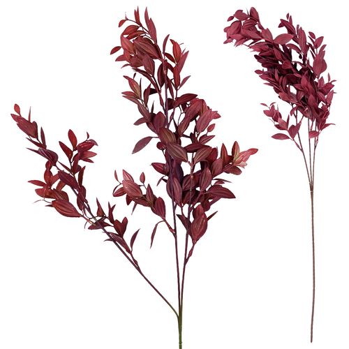 Haste de Folhas Artificial 72cm em Plástico Bella Garden