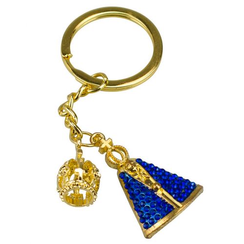 Chaveiro Decorativo N. Sra. Aparecida 9cm em Metal Gold Taimes