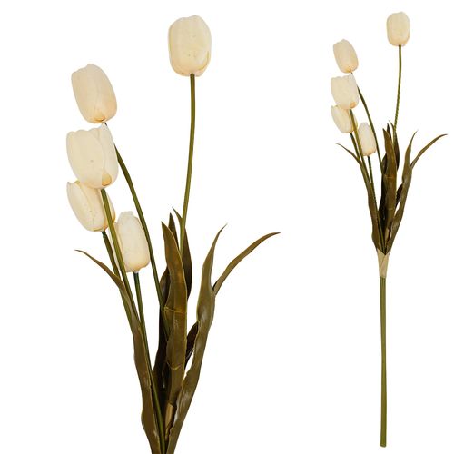 Haste de Tulipas Artificial 81cm em Plástico Bella Garden