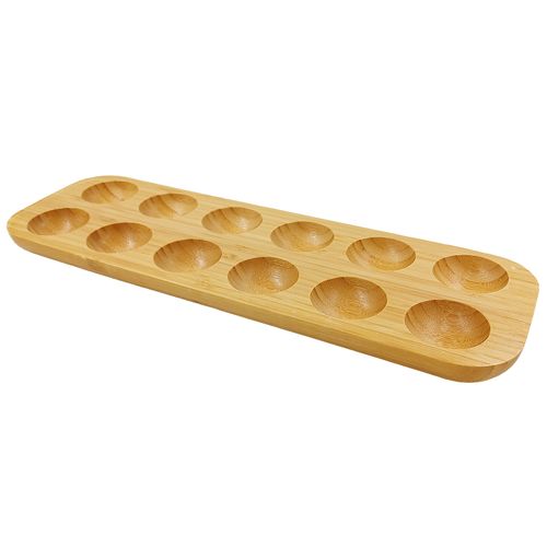 Bandeja Porta Ovos 31x10cm em Bambu Livon