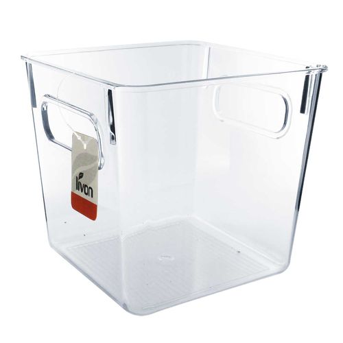 Organizador Quadrado 16x16cm em Plástico Livon