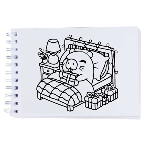 Caderno P/ Colorir Capivara 21x15cm em Papel Michael Judi
