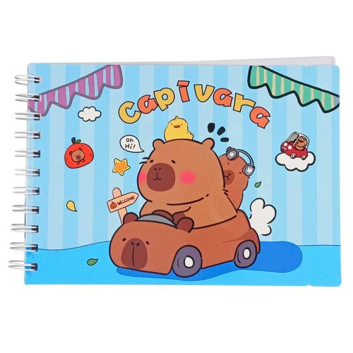 Caderno P/ Colorir Capivara 21x15cm em Papel Michael Judi