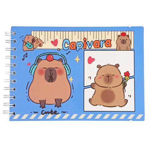 Caderno P/ Colorir Capivara 21x15cm em Papel Michael Judi