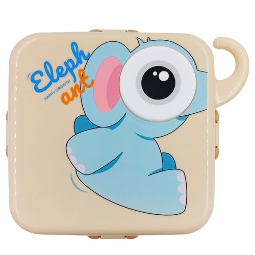 Marmita Infantil Elefante 19,5cm em Plástico Lila Cosméticos