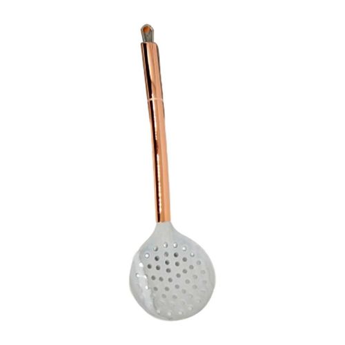 Escumadeira de silicone cabo em Metal Rose 33cm Livon