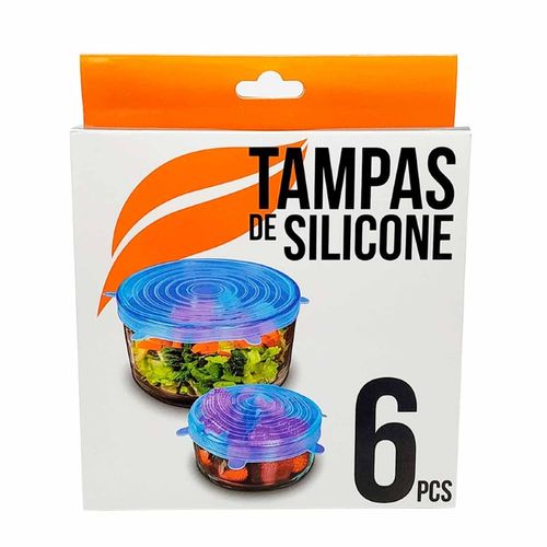 Kit tampa de silicone 6 peças Livon