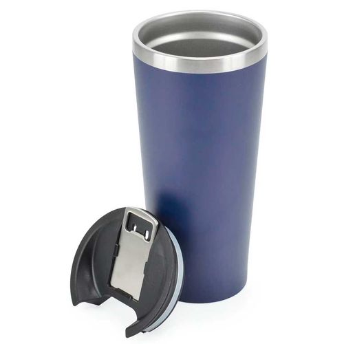 Copo Térmico C/ Abridor de Garrafas 730ml em Aço Inox UniHome-Azul Escuro