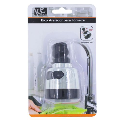 Adaptador P/ Torneira Ajustável 8cm em Plástico Kehome