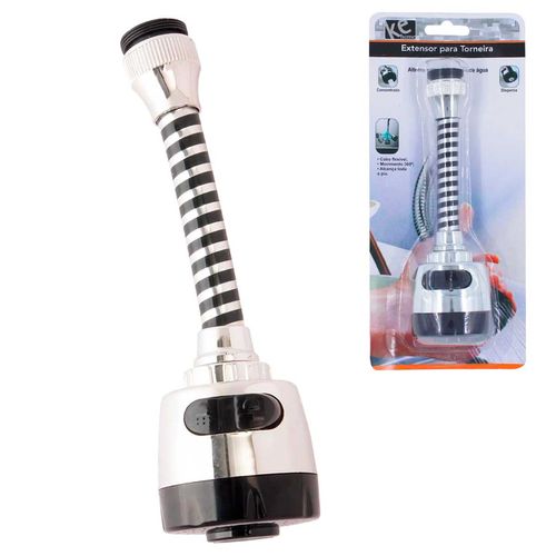 Adaptador P/ Torneira Ajustável 16,5cm em Plástico Kehome