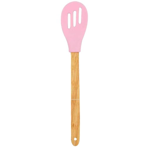 Colher de silicone vazada cores sortidas 6x31cm Imporiente