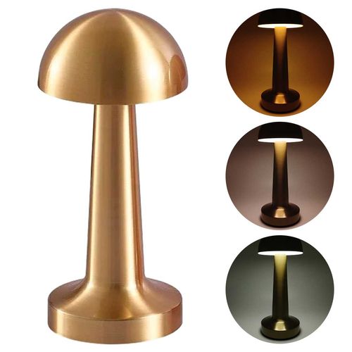 Luminária de Mesa Cogumelo 22cm em Metal Charti