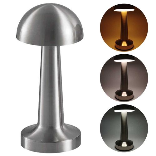 Luminária de Mesa Cogumelo 22cm em Metal Charti
