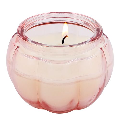 Vela Abóbora Aromática 8x6cm em Vidro Livon