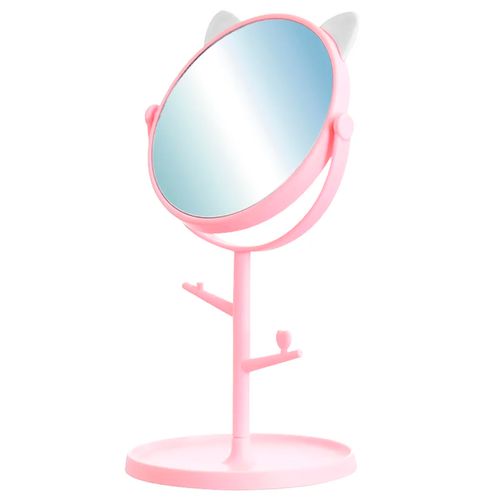 Espelho de Mesa Gatinho 30cm em Plástico SAZ