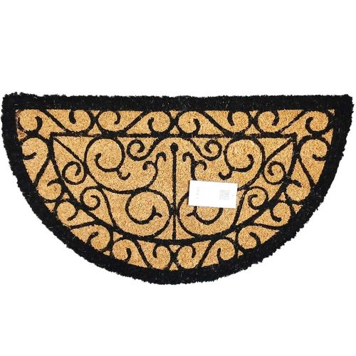 Tapete Capacho Arabescos 33x60cm em Fibra Natural Tokyo Design
