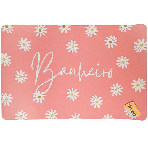 Tapete Estampado Decorativo 38x58cm em Poliéster Livon