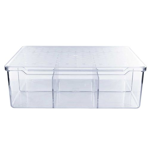 Caixa Multiuso C/ Divisórias 23x16cm em Plástico UZ