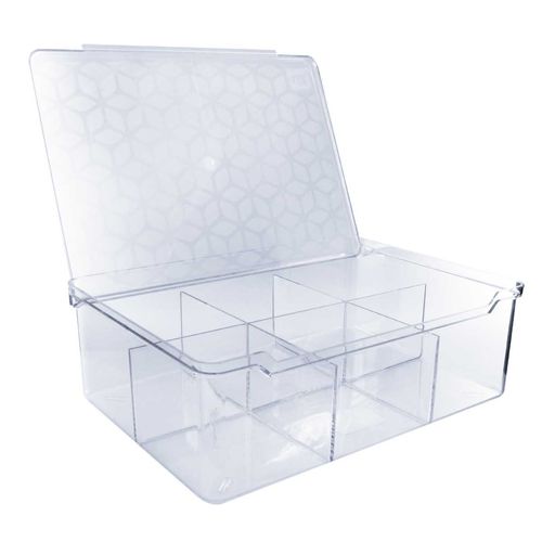 Caixa Multiuso C/ Divisórias 23x16cm em Plástico UZ