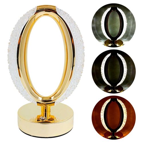 Luminária de Mesa Cristal 21cm em Plástico Charti