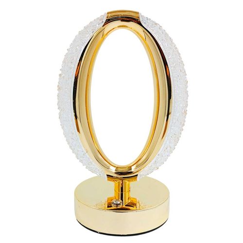 Luminária de Mesa Cristal 21cm em Plástico Charti