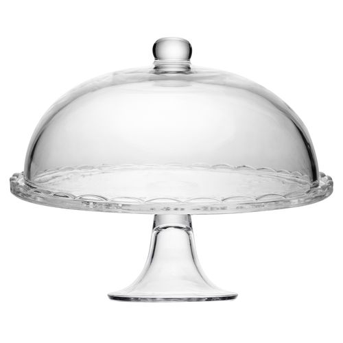 Prato P/ Bolo New Butterfly 30x25cm em Cristal Lyor